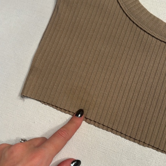 Lovers + Friends Tan Cropped Tank Top - Picture 3 of 5